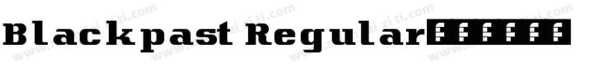 Blackpast Regular字体转换